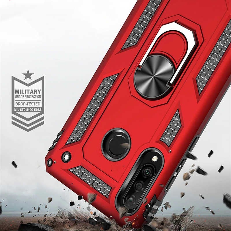 FUJIMAX Samsung Galaxy A20S Case Ring Phone Case with Armor Feature Special for Horizontal and Vertical Use