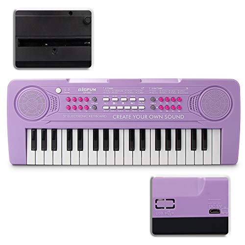 BIGFUN Kid Keyboard Piano - 37 Keys Toddler Keyboard Multifunction Music Educational Instrument Toy Electronic Piano for 3, 4, 5, 6, 7, 8 Girls and Boys (Purple) - Image 3