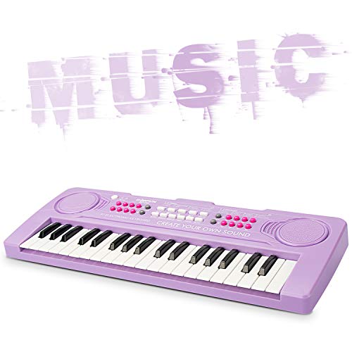 BIGFUN Kid Keyboard Piano - 37 Keys Toddler Keyboard Multifunction Music Educational Instrument Toy Electronic Piano for 3, 4, 5, 6, 7, 8 Girls and Boys (Purple) - Image 5