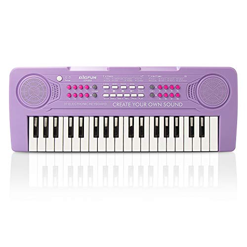 BIGFUN Kid Keyboard Piano - 37 Keys Toddler Keyboard Multifunction Music Educational Instrument Toy Electronic Piano for 3, 4, 5, 6, 7, 8 Girls and Boys (Purple) - Image 4
