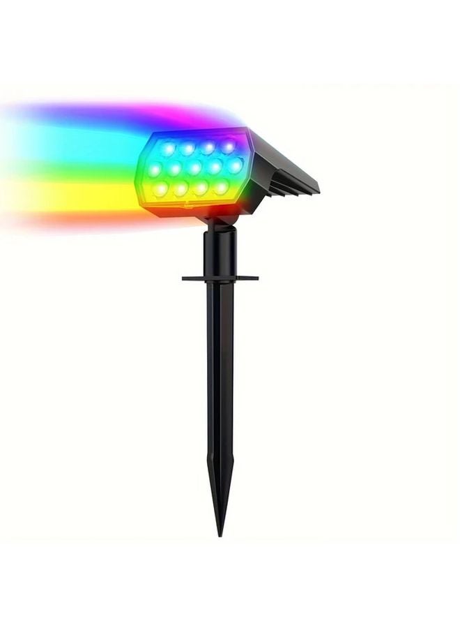 2 Pack Solar Outdoor Spotlights 7 Modes IP65 Weatherproof Motion Sensor Remote Control - Image 2