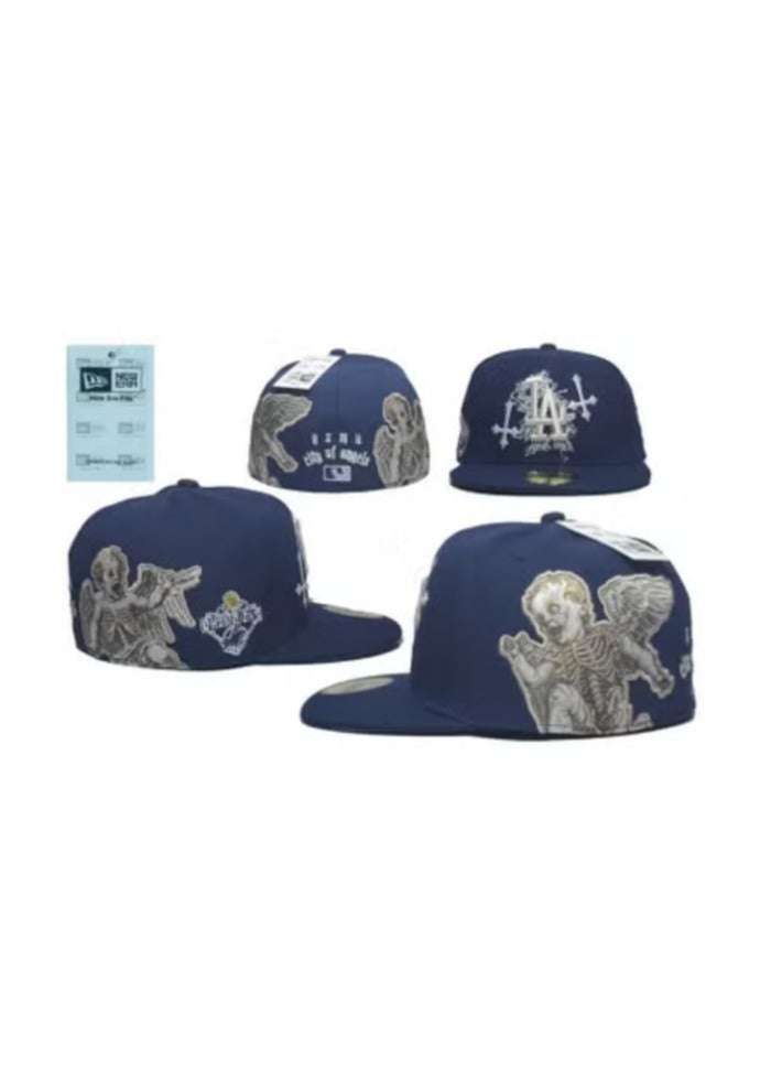 New Era Navy Skeleton Angel Graphic Snapback Cap59.6cm