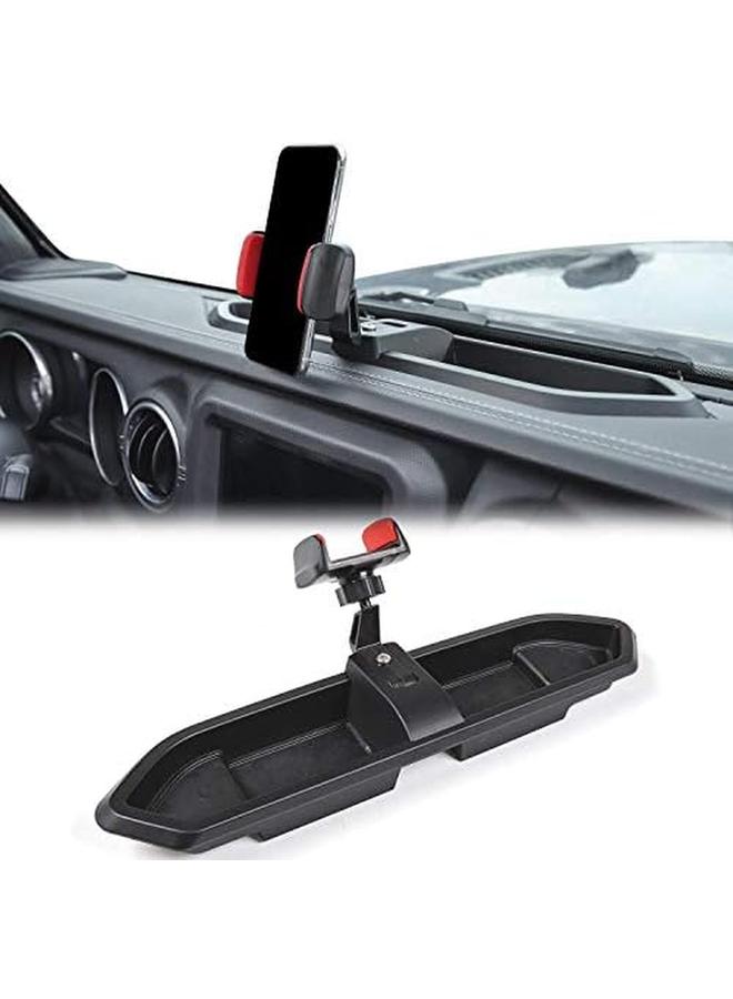 erorex Phone Holder Storage Tray Compatible With Jl Wrangler For 2020 2022 Compatible With Jeep Gladiator Jt Interior Accessories  - Image 2