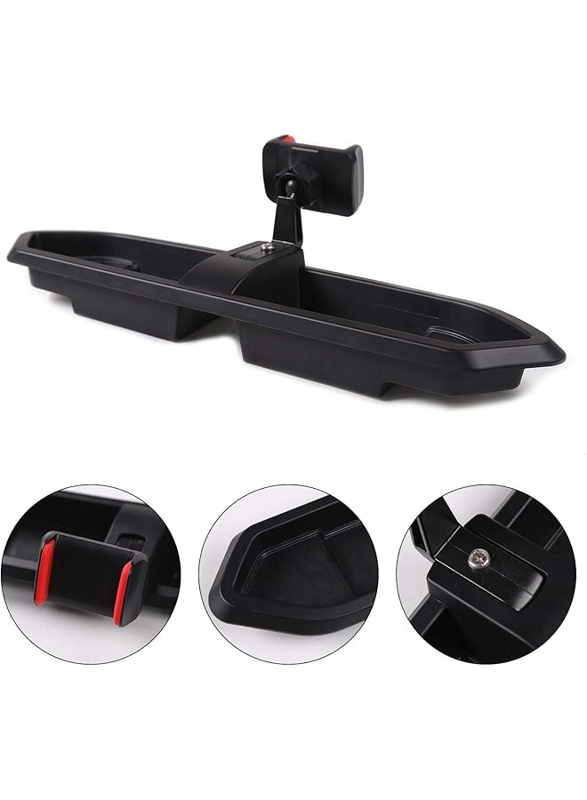 erorex Phone Holder Storage Tray Compatible With Jl Wrangler For 2020 2022 Compatible With Jeep Gladiator Jt Interior Accessories  - Image 1