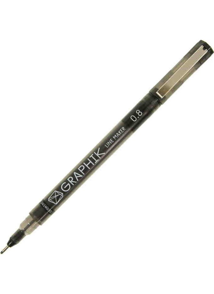 Derwent - Graphik Line Maker Technical Drawing and Graphics Pen 0.8 Black - Image 1