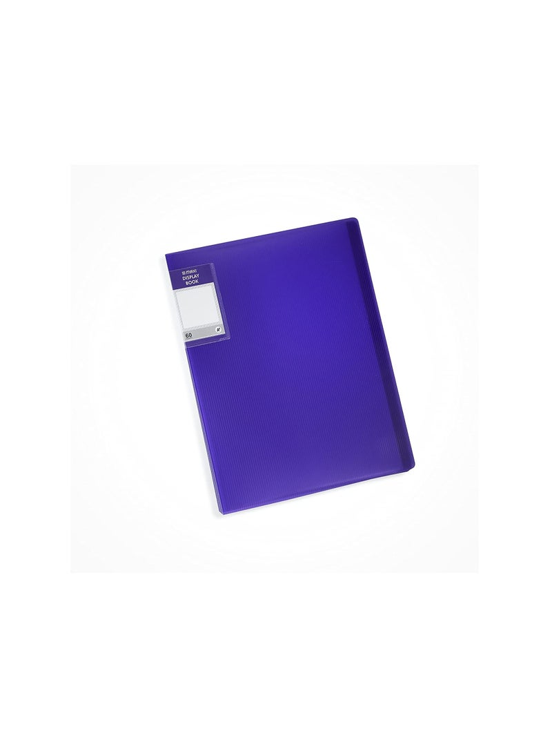 MAXI DISPLAY BOOK 60 POCKET PURPLE - Image 1