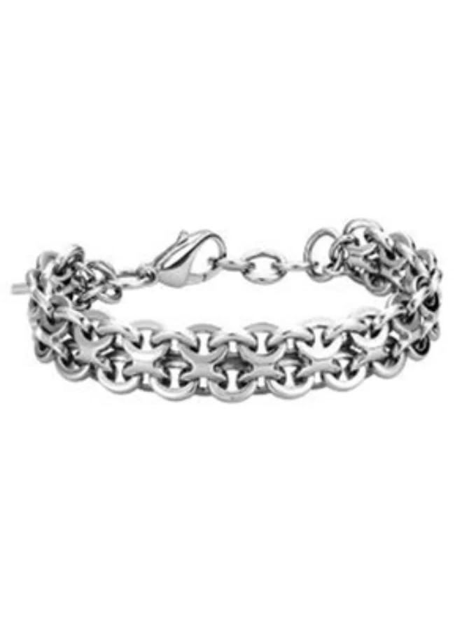 بوليس Bainbridge Silver Stainless Steel Bracelet for Women
