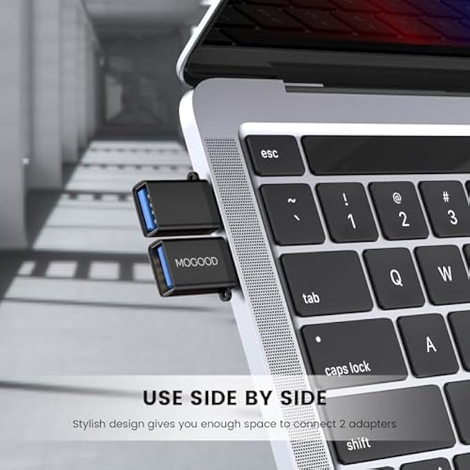 MOGOOD USB C TO USB ADAPTER THUNDERBOLT 3.0 OTG ADAPTER TYPE C PLUG TO USB 3.0 FEMALE ADAPTER TYPE C THUNDERBOLT 4 OTG CONVERTER FOR APPLE MACBOOK PRO, GALAXY S22 S23 - Image 3