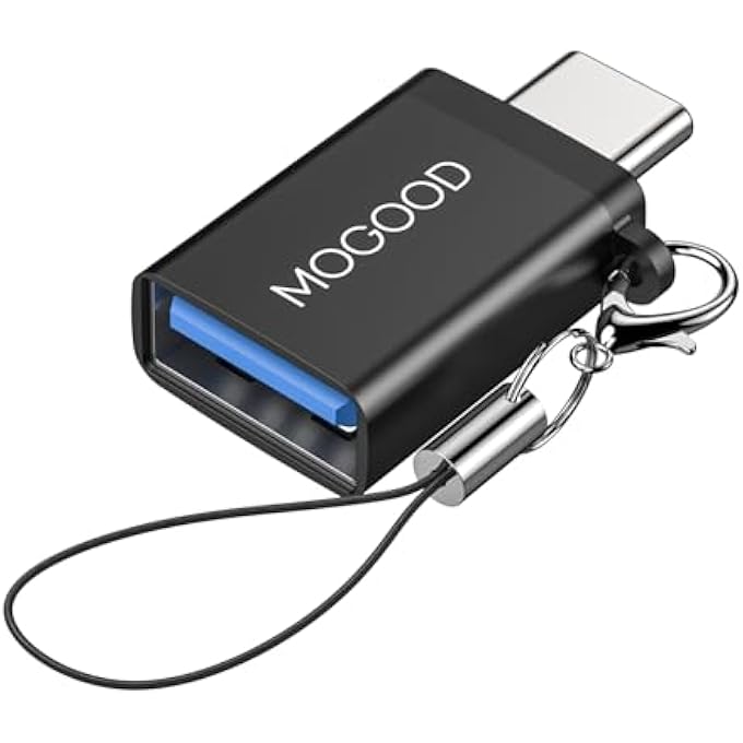 MOGOOD USB C TO USB ADAPTER THUNDERBOLT 3.0 OTG ADAPTER TYPE C PLUG TO USB 3.0 FEMALE ADAPTER TYPE C THUNDERBOLT 4 OTG CONVERTER FOR APPLE MACBOOK PRO, GALAXY S22 S23 - Image 1
