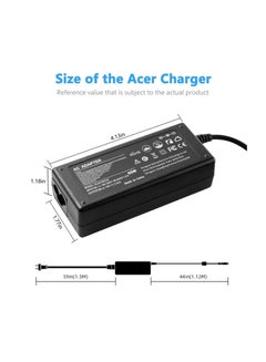 Ntech Ntech Replacement Charger 65W Laptop Charger for Acer Aspire Power  Adapter (19V ) with Power Cord for A315 A515 A517 E1 E5 E14 E15 ES14  ES15 F15 F5 V15 V17 ect