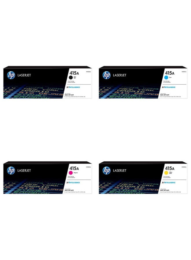 HP Toner Pack Of 4 HP 415A Toner Cartridge Set (Black, Cyan, Magenta, Yellow) - Image 2
