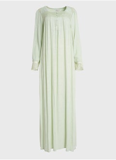 Lace Detail Printed Nightwear