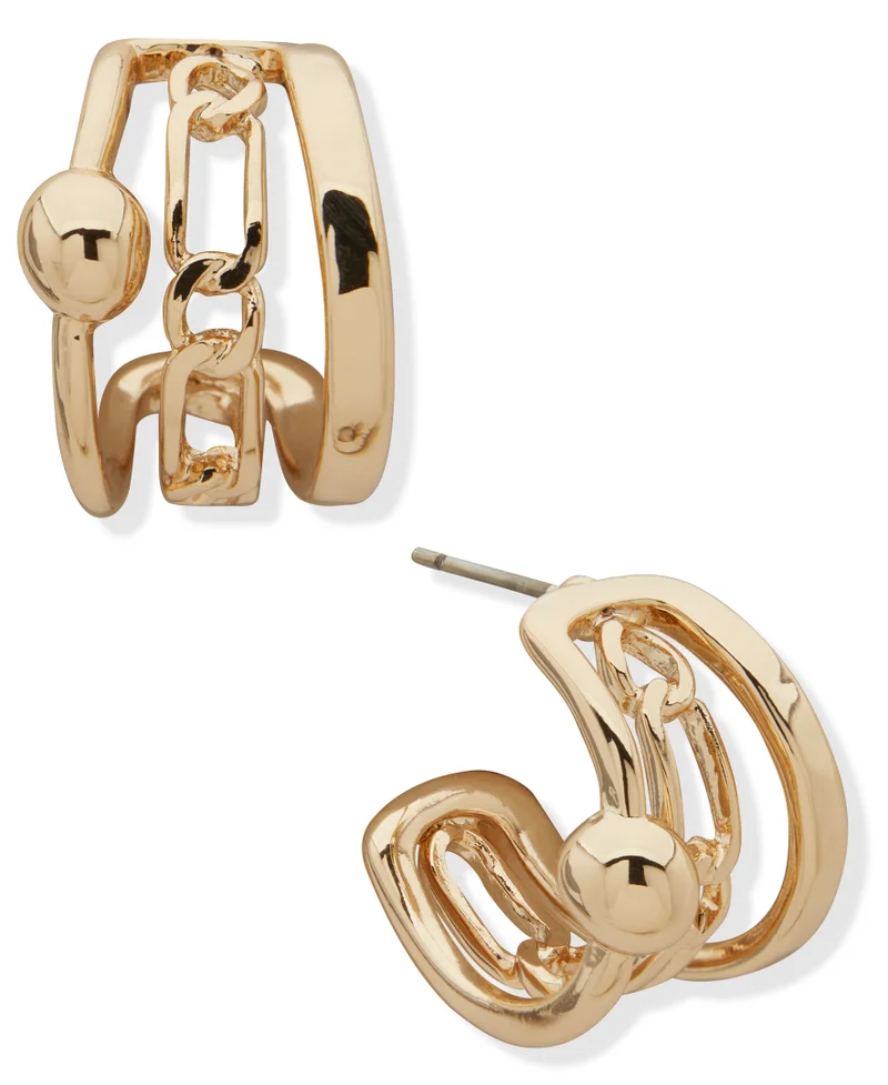Triple hoop earrings