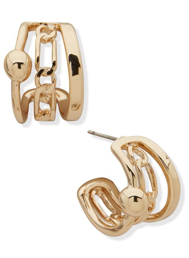 NINE WEST Triple hoop earrings