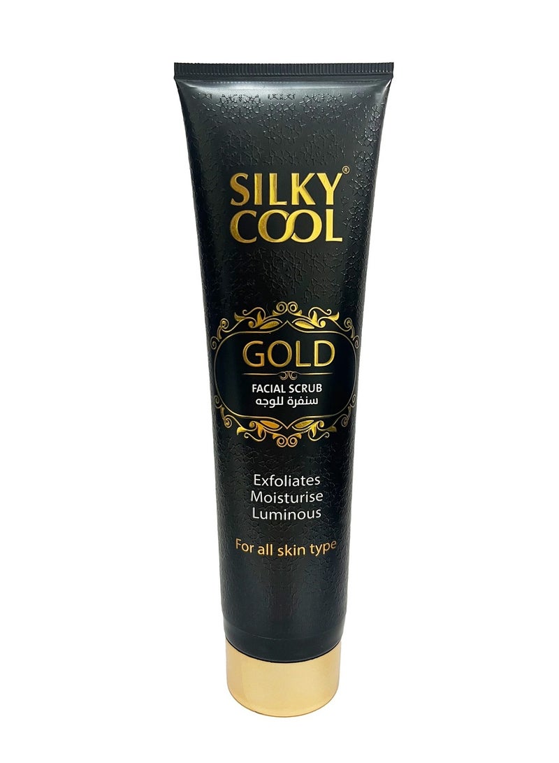 Silky Cool Gold Facial Scrub 140ml