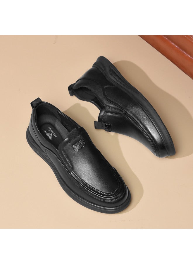 سيبتولفز 【top Grain Leather】 أحذية رجالية للمكتب تدوم 25 عامًا، أحذية جلدية انزلاقية بسيطة وفاخرة، مريحة ومتعددة الاستخدامات بتصميم ريترو - Image 2