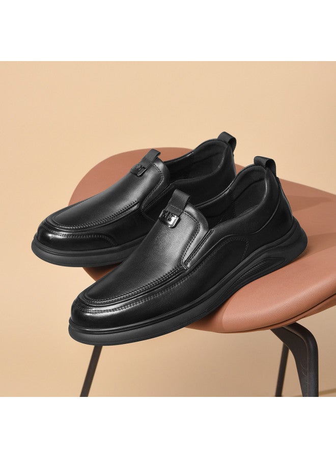 سيبتولفز 【top Grain Leather】 أحذية رجالية للمكتب تدوم 25 عامًا، أحذية جلدية انزلاقية بسيطة وفاخرة، مريحة ومتعددة الاستخدامات بتصميم ريترو - Image 3