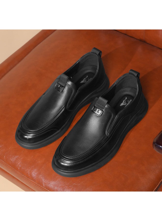 سيبتولفز 【top Grain Leather】 أحذية رجالية للمكتب تدوم 25 عامًا، أحذية جلدية انزلاقية بسيطة وفاخرة، مريحة ومتعددة الاستخدامات بتصميم ريترو - Image 5