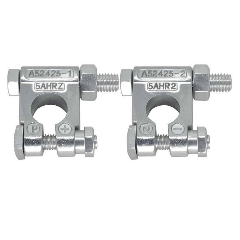 DLronwey Military Spec Battery Terminals Heavy Duty Battery Terminal Battery Post Terminals For Marine Car Boat Rv And Vehicles 2 Pcs - Image 1