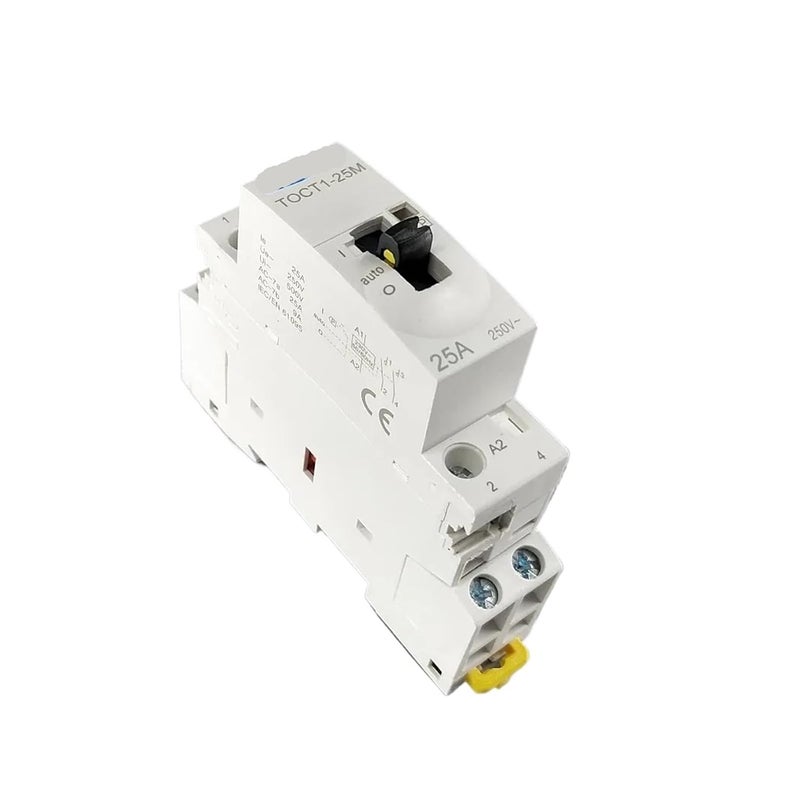 2 Pole 25A DIN Rail Contactor With Manual Switch 220V 230V 50 60Hz - Image 5