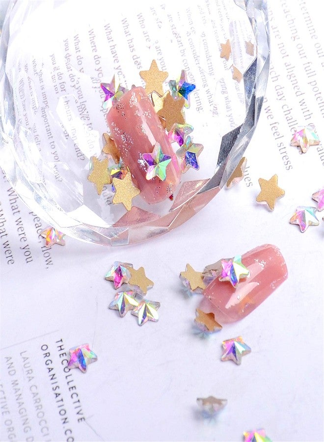 AD Beads Top Czech AB Crystal Multi-Shape Flatback Rhinestone Nail Art Decoration DIY (100 Pcs, 34. Star 8x8mm) - Image 4