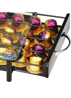 1Chase Glass Top Coffee Capsule Holder Drawer, 40 Pcs Nespresso Coffee Pods Holder  - Image 2