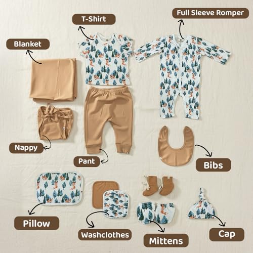 StarAndDaisy New Born Baby Clothes 0-6 Months Gift Set of 12 / Soft Pure Cotton Baby Gifts Newborn/Perfect Newborn Baby Gift Set for Boys & Girls - Image 4