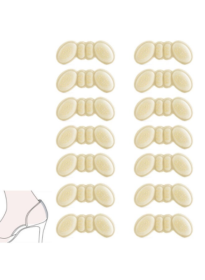 8 Pairs Heel Pads Womens Mens Insoles  Self Adhesive Heel Clip Liner Heel Pad High Heel Comfort Pads Non-Slip Heel Grips