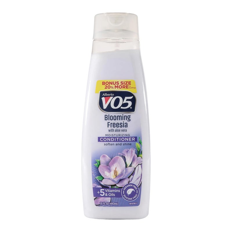 Alberto VO5 Blooming Freesia Revitalizing Conditioner  Hair Conditioner Formulated with Essential Vitamins and Oils  Fresh Floral Fragrance  15 oz