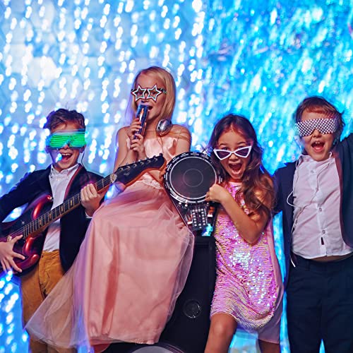 Capoda 24 Pieces Music Party Decorations Funny Mask Paper Eyeglasses Fancy Costume Glasses Photo Booth Props Music Birthday Decorations Supplies for Boy Girl Kids Party Favors Gift Bag Filler - Image 4