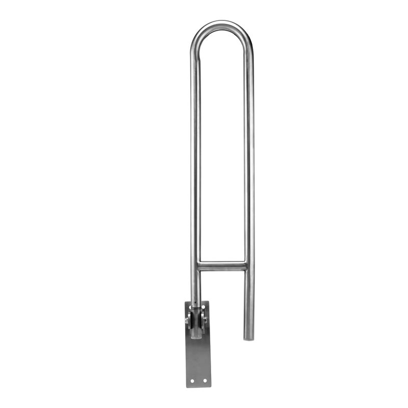 ANATOMIX Flip up 304 SS Grab Bar Rails 24 Inch Toilet Handrails Bathroom Safety Bar Hand Support for Senior Citizen Wall Mounted - Image 1