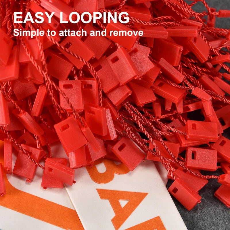 MGTECH 7 Inch 1000pcs Hang Tag Strings, Retail Price Hang Tag String Fasteners, Red - Image 4