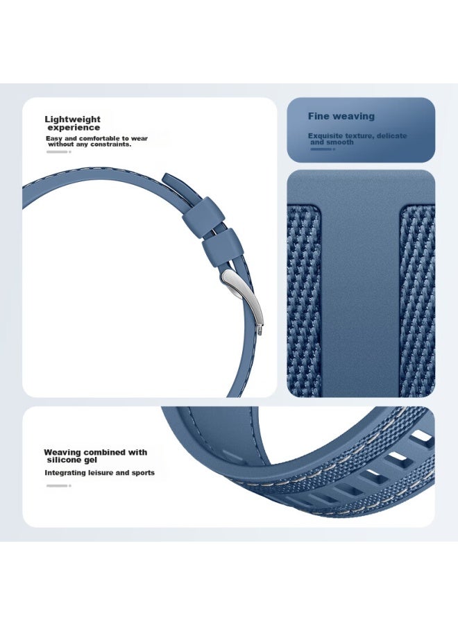 Tinker Xiaopijiang Compatible With Huawei Watch Straps For Gt5pro/gt4/gt3pro/gt2, Watch4pro/watch3pro, Nylon Braided Silicone Watch Band - Image 5
