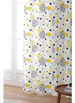 Cango Home Yellow White Lemon Digital Printed Curtain OYTYK916-PR  - Image 2