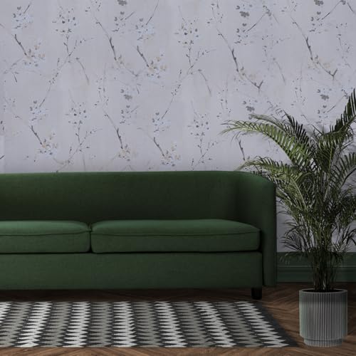 ANNACREATIONS Self-Adhesive Waterproof Floral Wallpaper Removable PVC Vinyl Wall Sticker (45 x 304 cm) for Living Room & Hall Decoration (Peach) - Image 3
