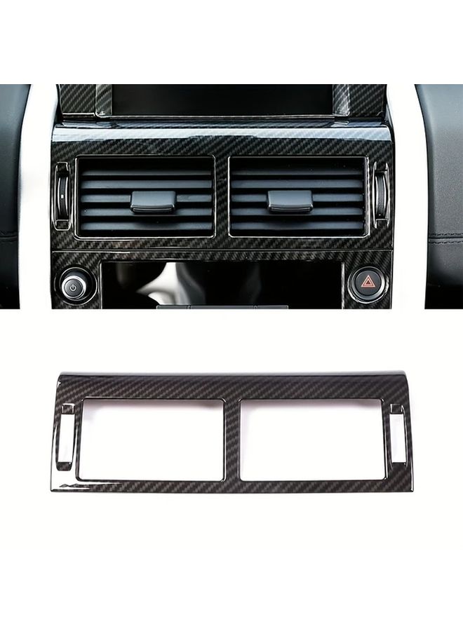 Carbon Fiber Pattern Central Air Vent Frame Trim For Discovery Sport 2015 2019 - Image 1