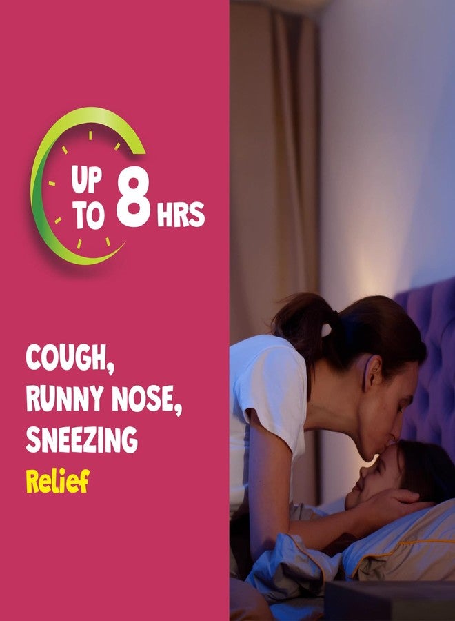 Robitussin Children's Robitussin Nighttime Cough Long-Acting DM, Cough Medicine for Kids, Fruit Punch Flavor - 4 Fl Oz Bottle - Image 4