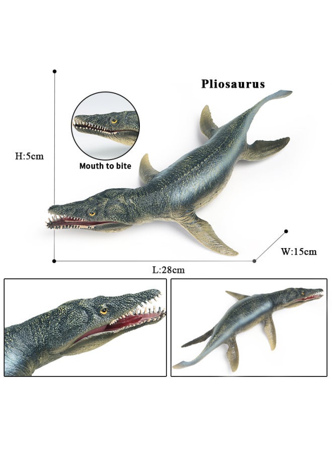 Children's Simulation Marine Animal Dinosaur Model Ornaments Kerou Dragon Sliding Tooth Dragon Canglong Jurassic Dinosaur Toy-Color:Large Cotton-filled Soft Rubber Canglong  - Image 3
