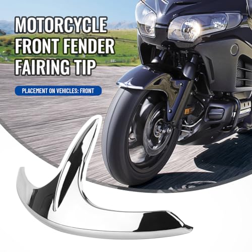 GZYF ABS Plastic Chrome Motorcycle Front Fender Fairing Tip Trim Decorative Accessories Fits for Honda Goldwing GL1800 2001-2017 / Goldwing F6B 2014-2017 / Valkyrie 2014-2017 - Image 2