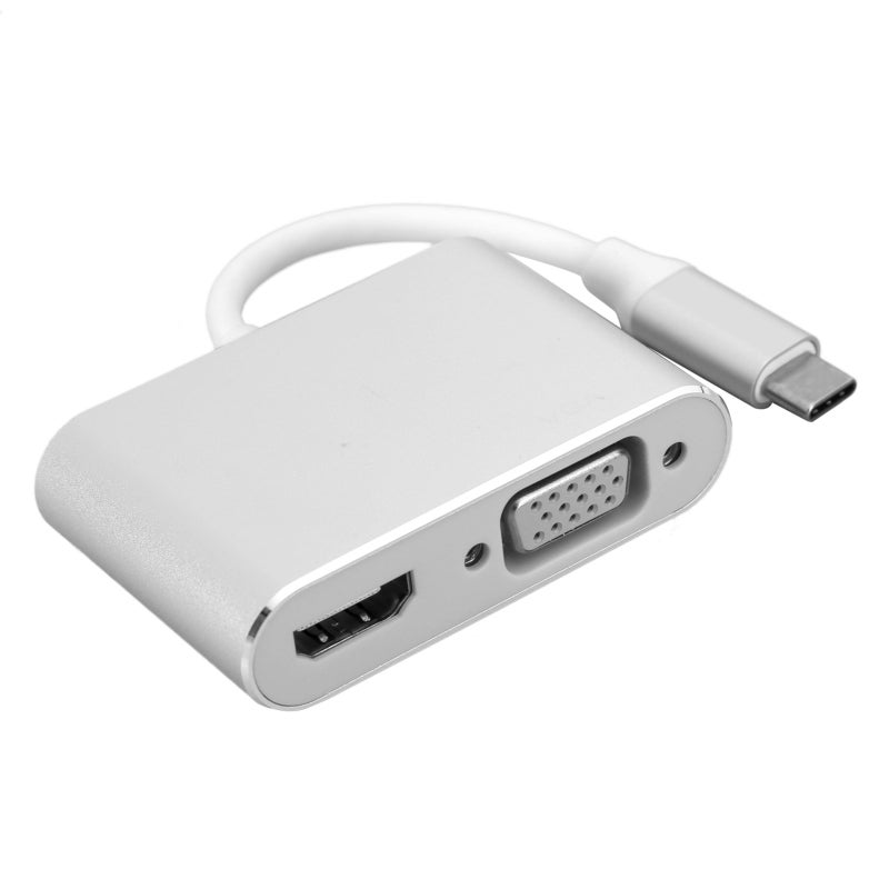 Type-C Adapter 4K Type-C to HDMI VGA Hub - Supports Display Port Alternate Mode for Monitor Projector - Image 3