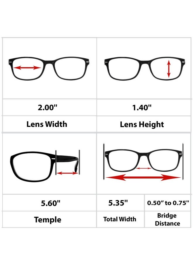 TruVision Readers Reading Glasses Hp95052 Black +2.75  - Image 2
