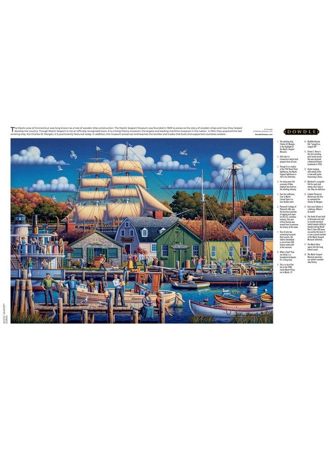 بافلو جايمز ألعاب بافالو - دودل - ميناء ميستيك - أحجية الصور المقطوعة المكونة من 300 قطعة للبالغين، أحجية مليئة بالتحديات، مثالية لأمسيات اللعب - حجم الأحجية النهائي 21.25 × 15.00 - Image 5