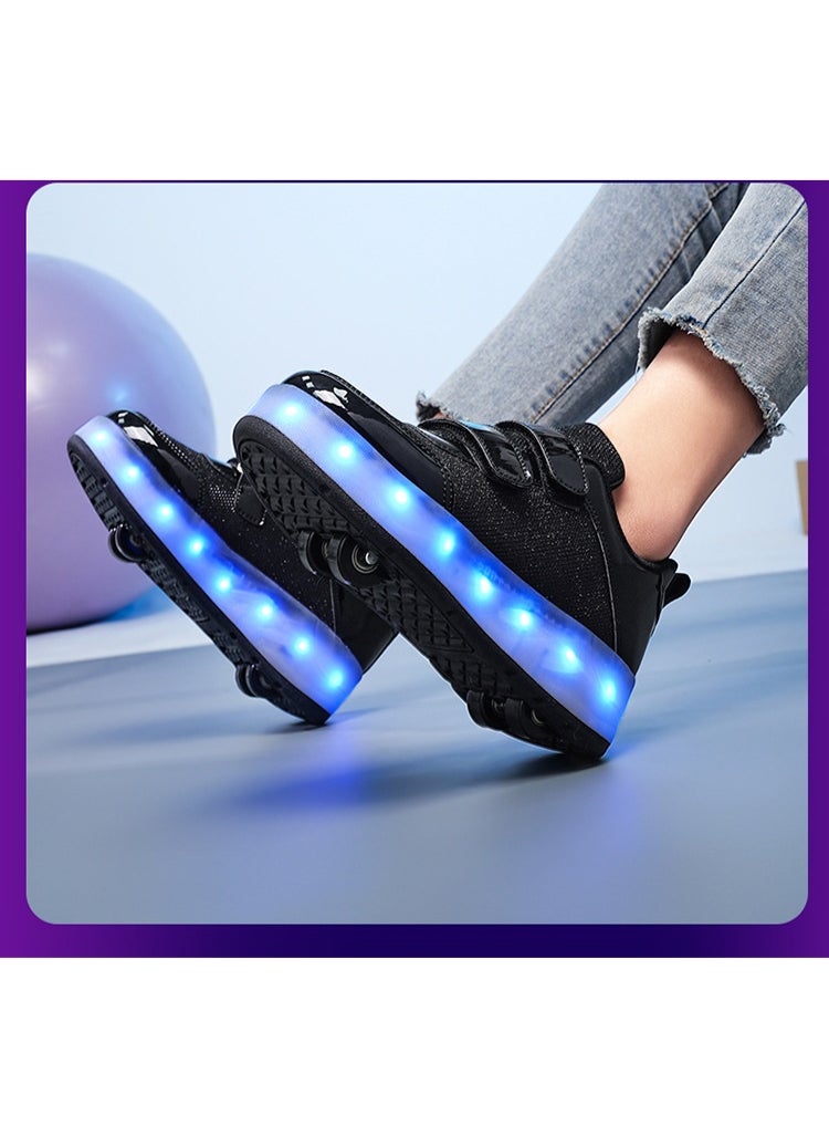 NIBEMINENT Kids Roller Skates Shoes 4 Wheels Roller Shoes Boys Girls Wheel Shoes Roller Sneakers Shoes for Beginner More Balanced  - Image 5