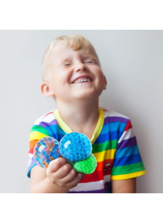 Lemostaar 3 Set Water Beads Stress Relief Squeezing Balls For Kids And Adults: Best Calming Tool To Relieve Anxiety, Vent Mood And Improve Focus, Soft Novelty Hand Grip Pressure Ball (Beads Balls Bgc) - Image 3