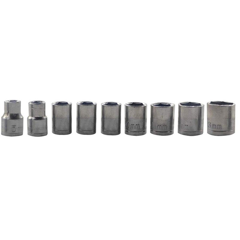 DIY Crafts DIY DIYC12466 Crafts Hex Socket Wrench Head for 44200 inch Drive Metric 6 Point Hexagon Sockets Set Nut Driver with Rubber Holder Home Improvement DNo 72 Pack of 3 Pc Multi  - Image 1
