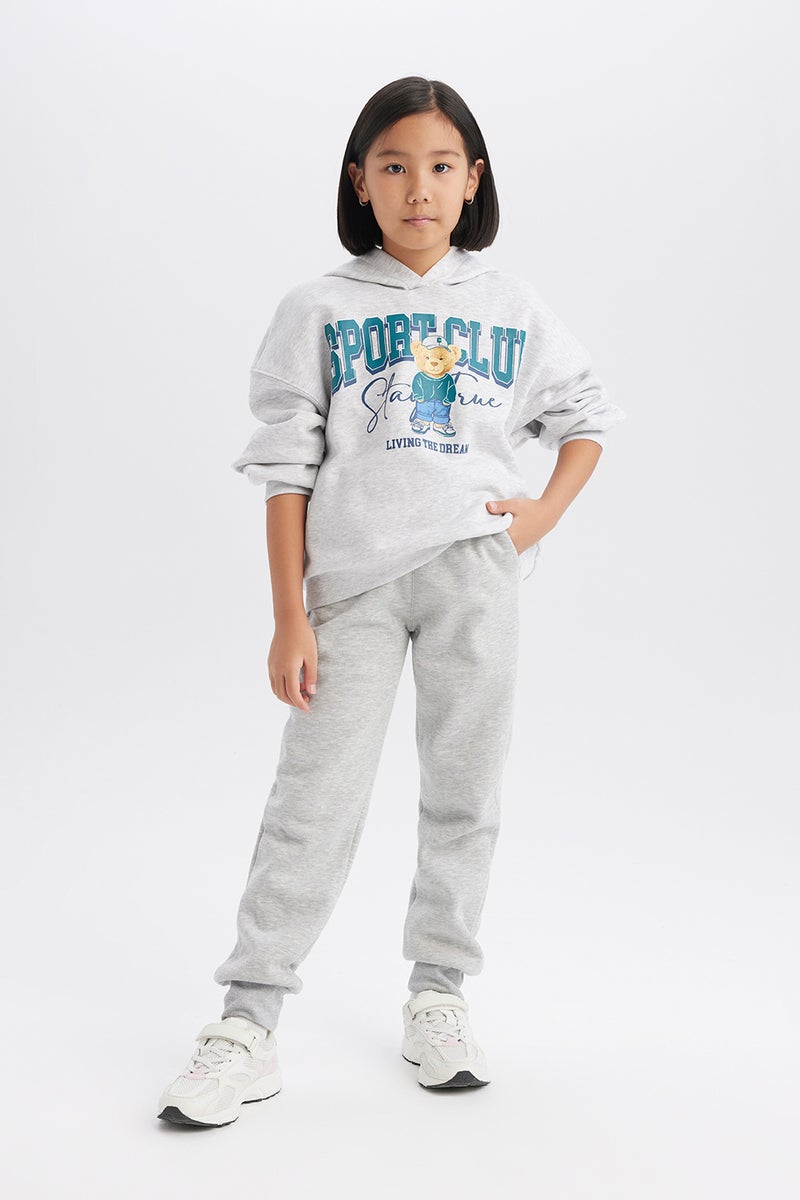 ديفاكتو هودي بناتي اوفر سايز رمادي - Image 2