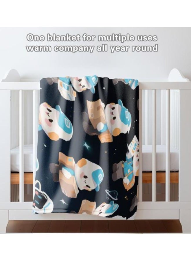 عام بطانية رقيقة من الفانيلا (حرارة ومريحة، ومناسبة للنوم واستخدام اللعبة والغبار والرمل) 150 سم * 200 سم - 581 - Image 5