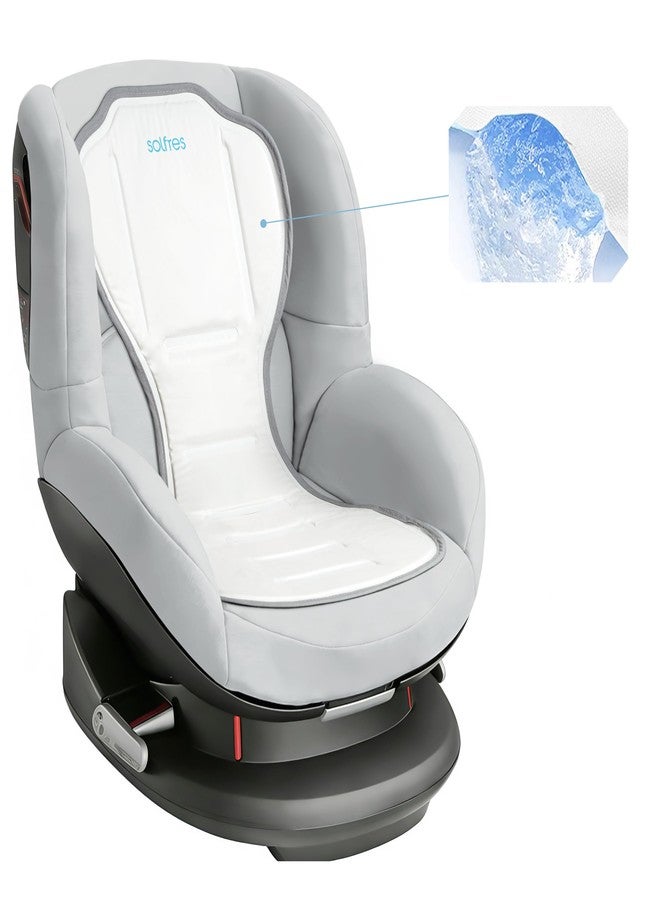 Solfres Hydro Gel Car Seat Cooler Mat for Baby. No Refrigeration Needed. Carseat and Stroller Cooling Pad Cushion Liner with Breathable 3D Mesh Anti-Slip Back. for Kids Toddlers 12-48 Months - Image 1