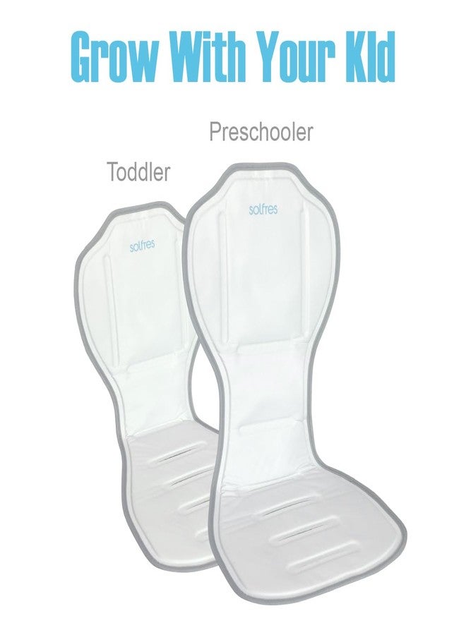 Solfres Hydro Gel Car Seat Cooler Mat for Baby. No Refrigeration Needed. Carseat and Stroller Cooling Pad Cushion Liner with Breathable 3D Mesh Anti-Slip Back. for Kids Toddlers 12-48 Months - Image 4