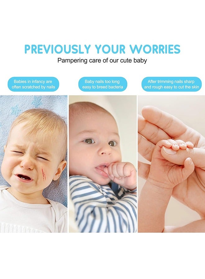 RollsTimi  Electric Nail Care Set Gentle Trimming for Newborns to Adults Pink - Image 4